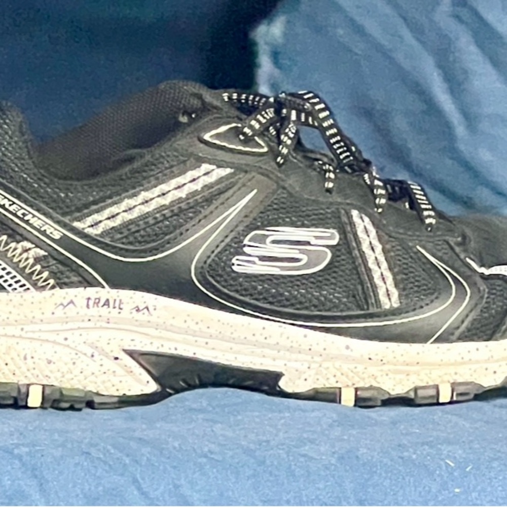 Women’s Skechers Black and White Athletic Running Shoes